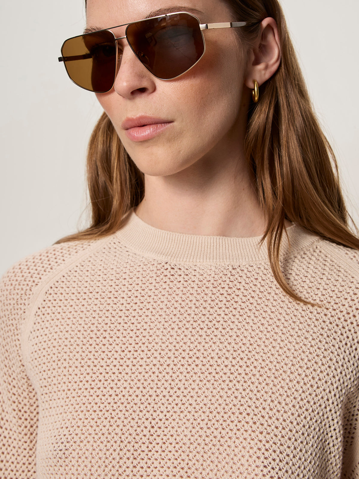 SOLEIL OPEN STITCH SWEATER
