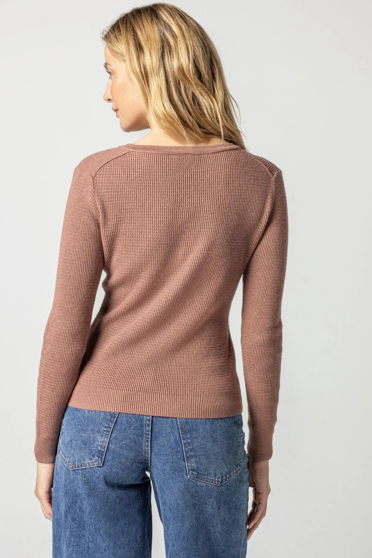 Waffle Henley Sweater