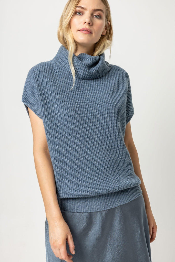 Ribbed Turtleneck Sweater