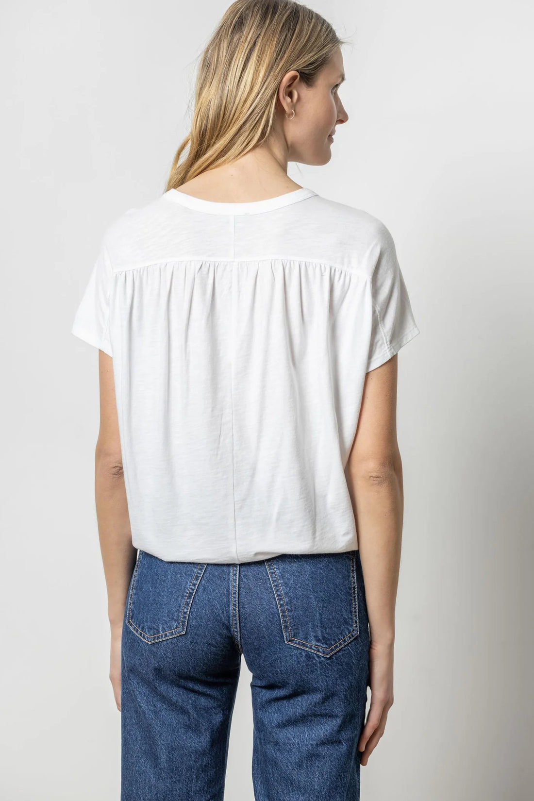 Easy Shirred Short Sleeve