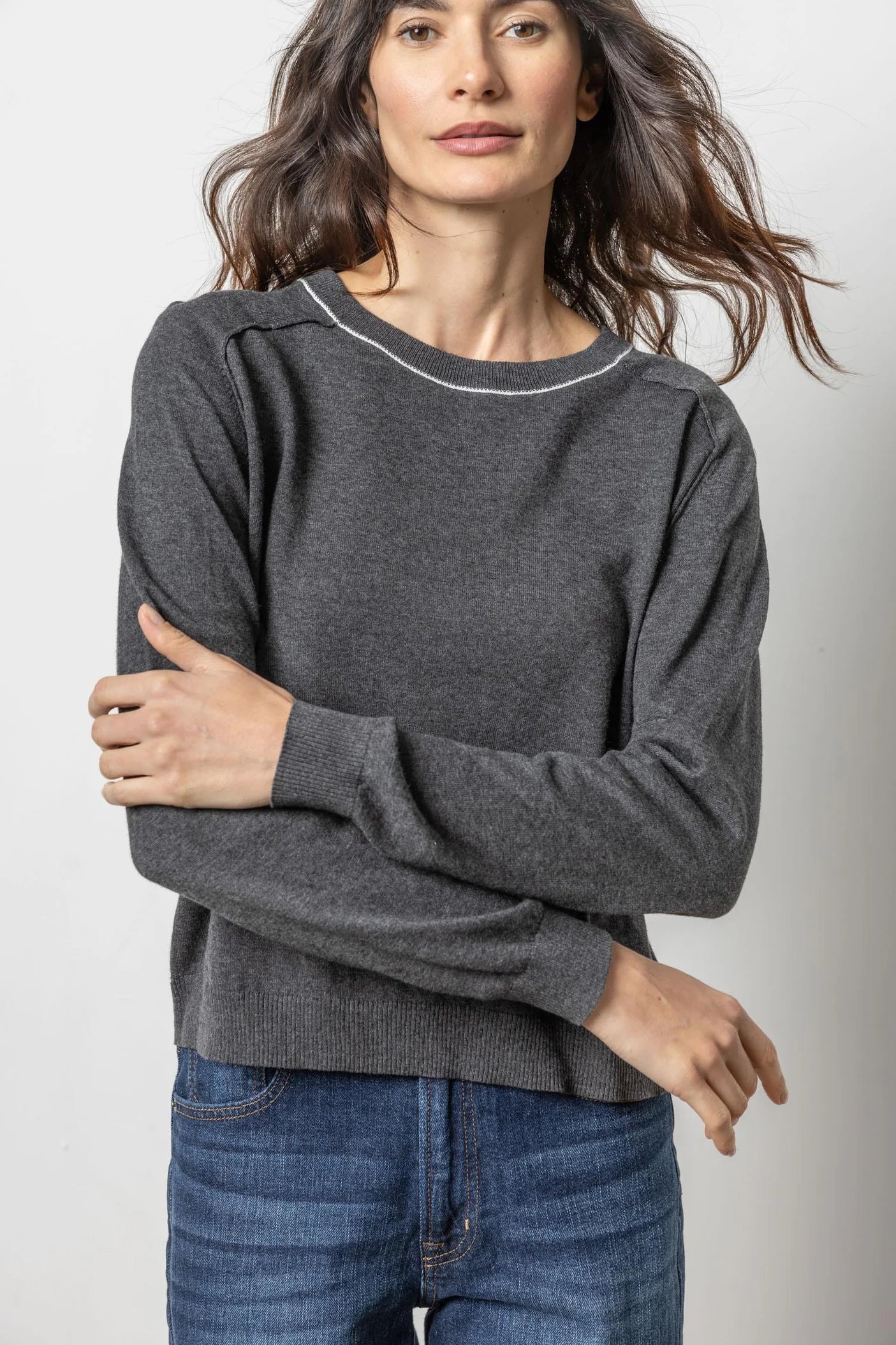 Oversized Saddle Sleeve Sweater