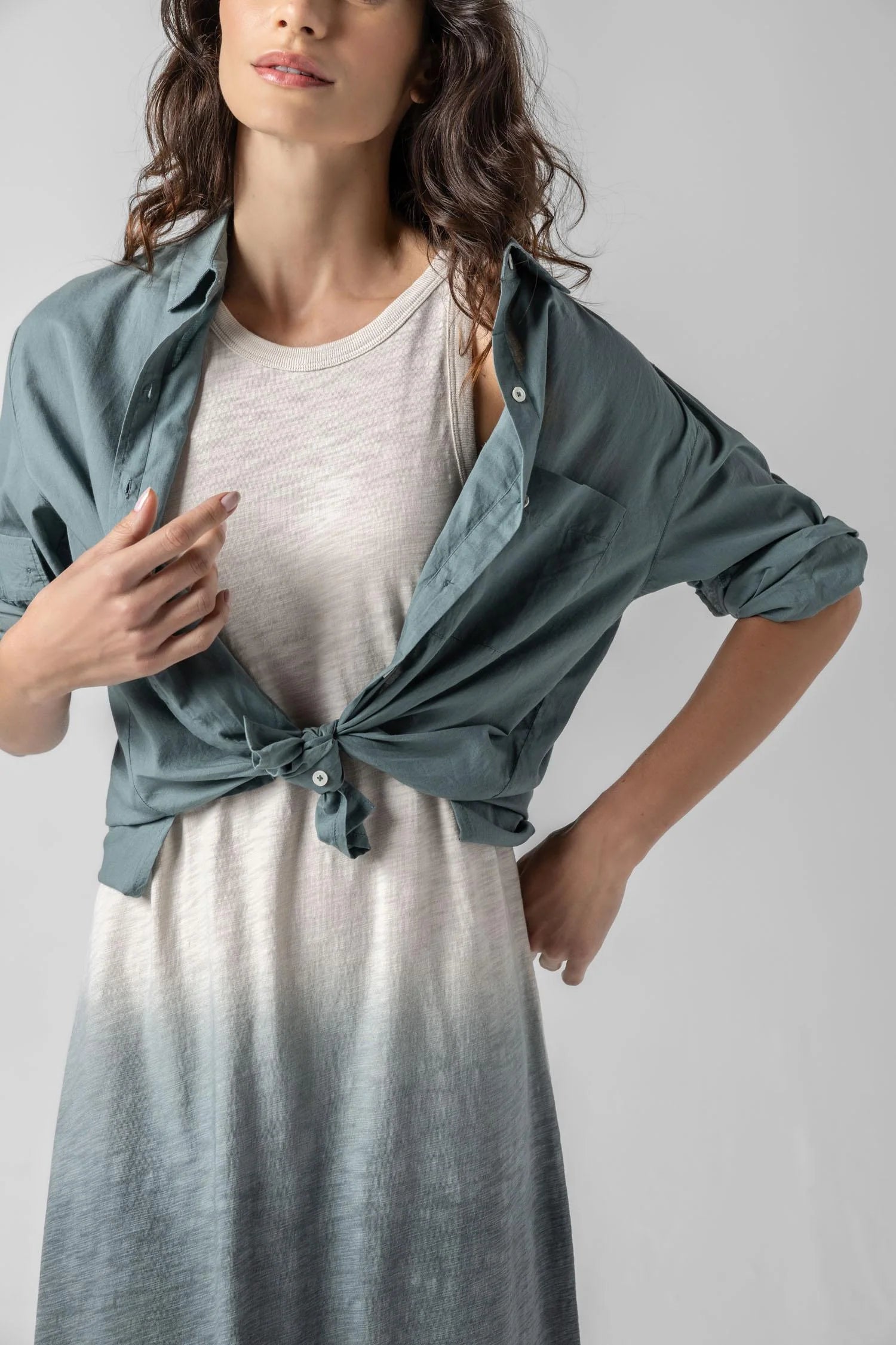 Relaxed L/S Button Down
