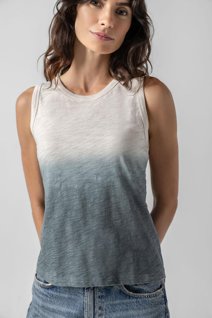 Ombre Back Seam Tank