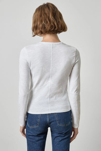 Vintage L/S Seamed V-Neck