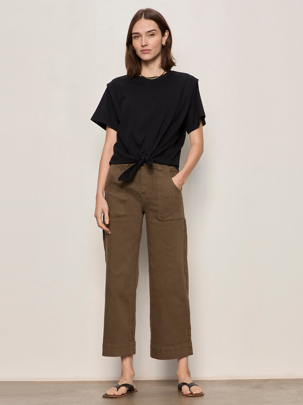 GOOD TO GO TIE FRONT TEE