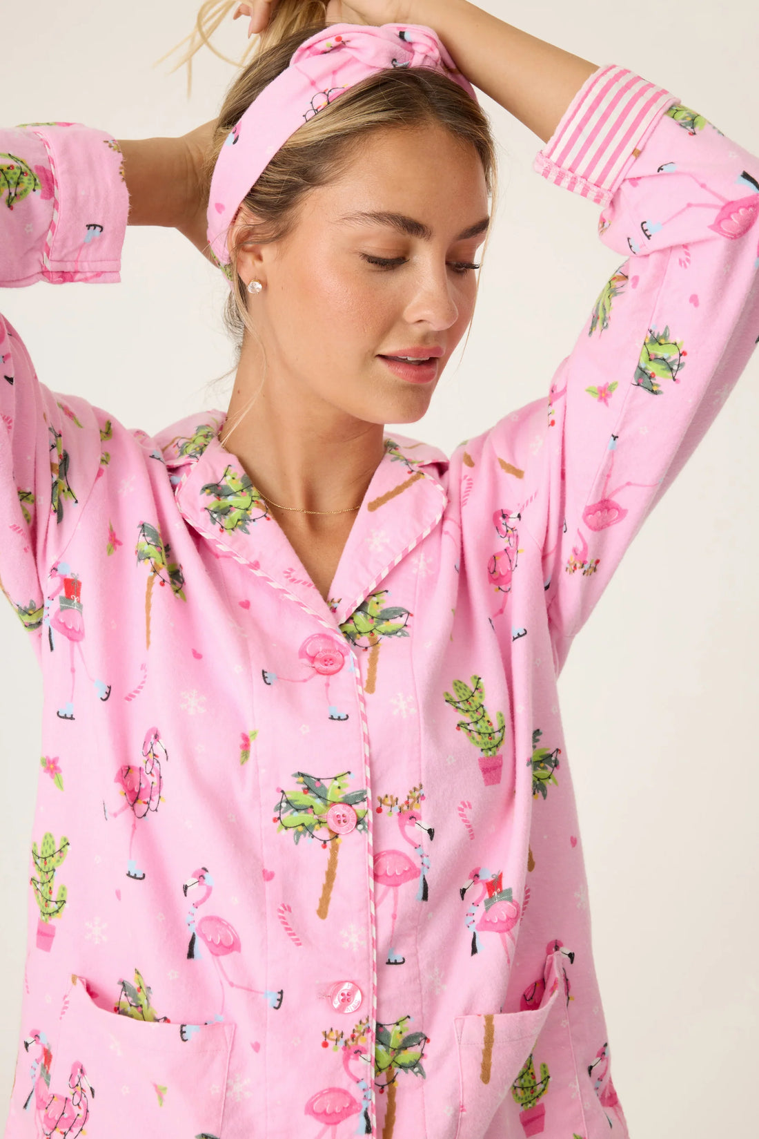 Flamingo Flannel Set