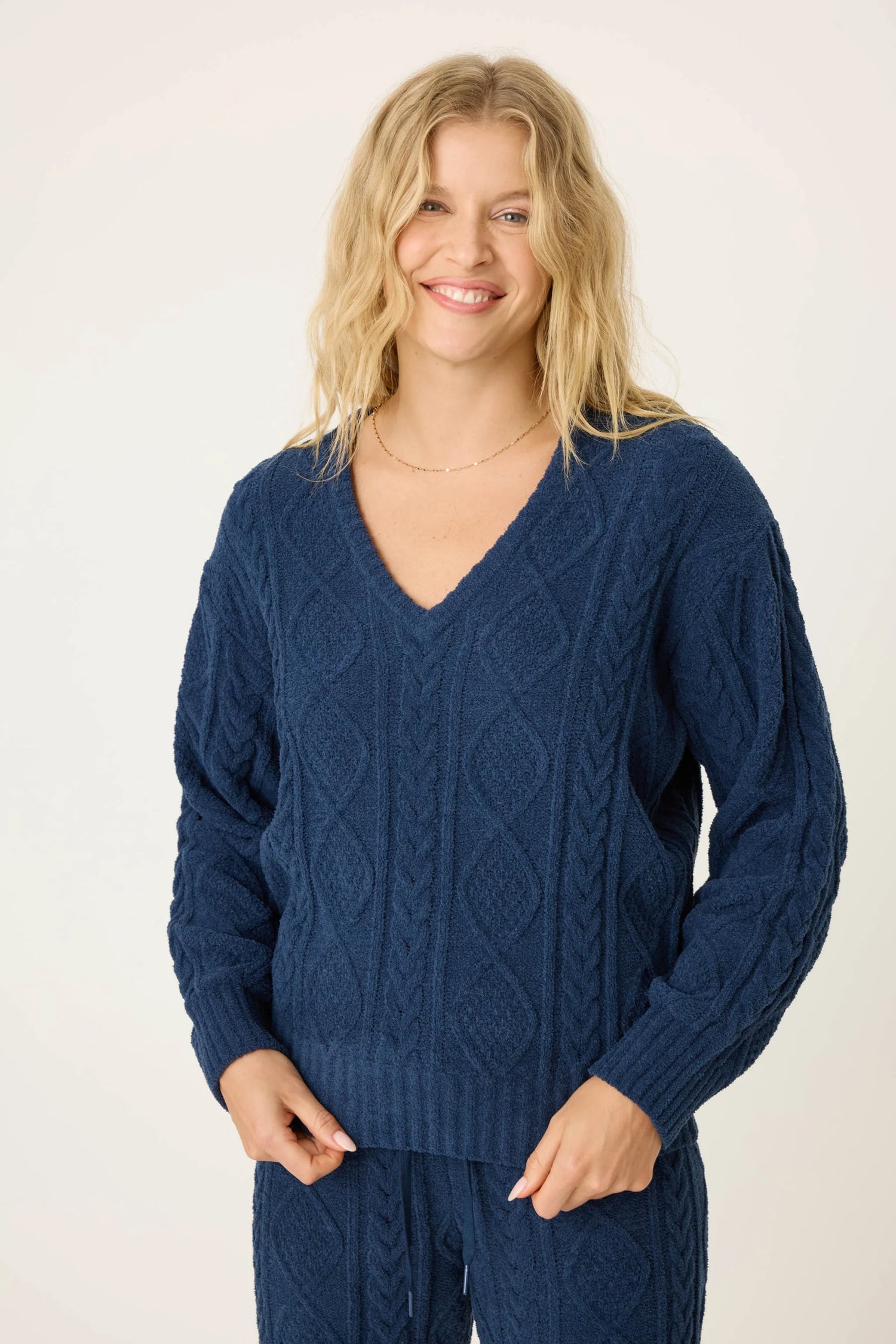 Cable Crew Lounge Sweater