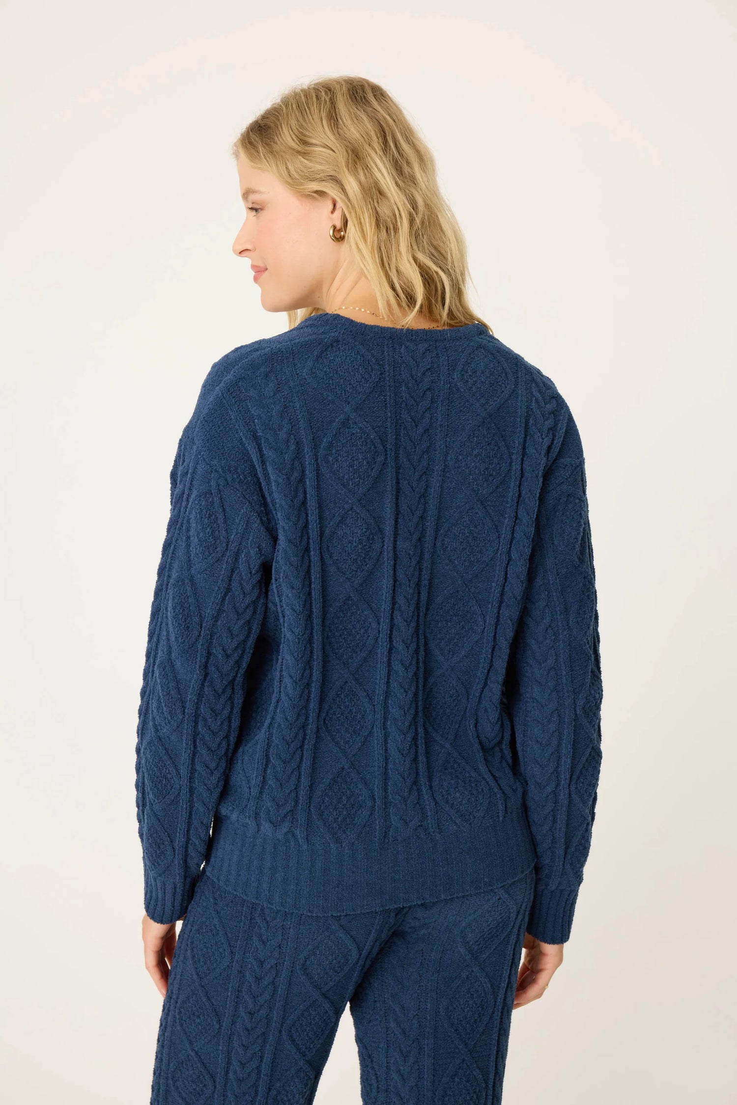 Cable Crew Lounge Sweater