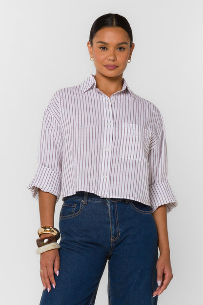 BERRY WINE STRIPE