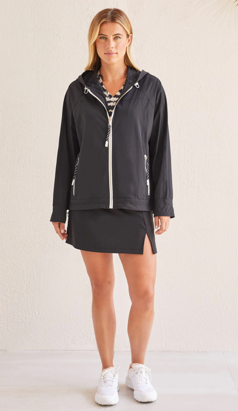 Four-Way Stretch Hooded Jkt