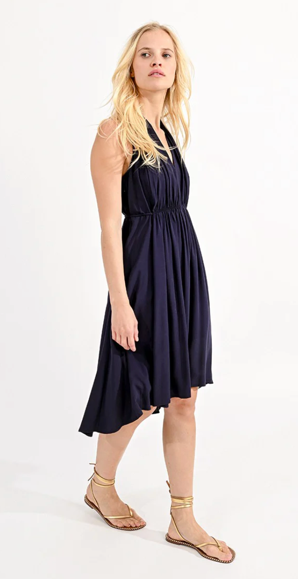 V-Neck Sleeveless Dress