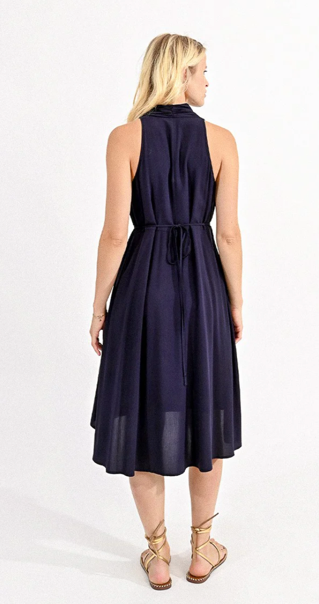 V-Neck Sleeveless Dress