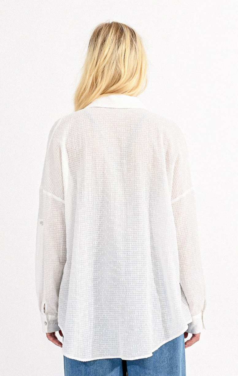 Shirt in Cotton Veil