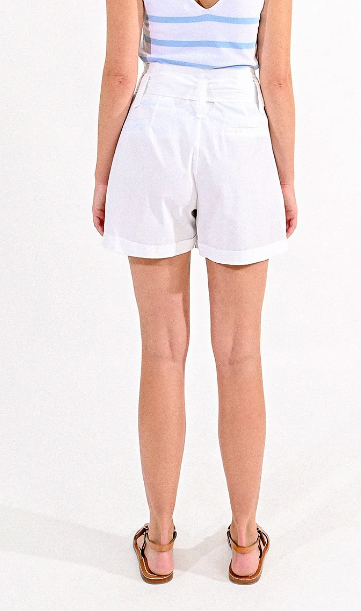 High Waisted Cotton Shorts