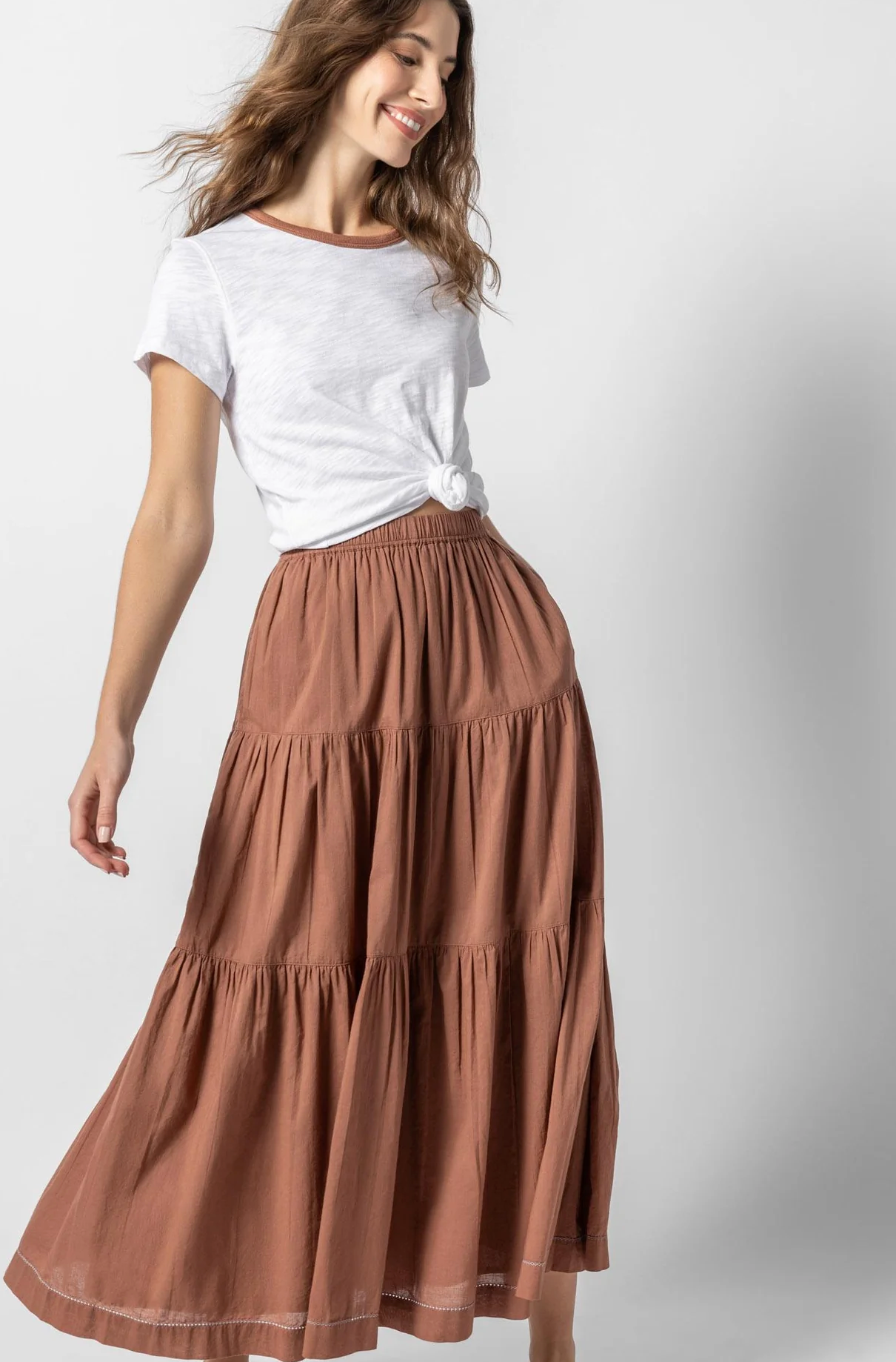 Tiered Maxi skirt