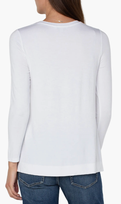 Long Sleeve Scoop Tee