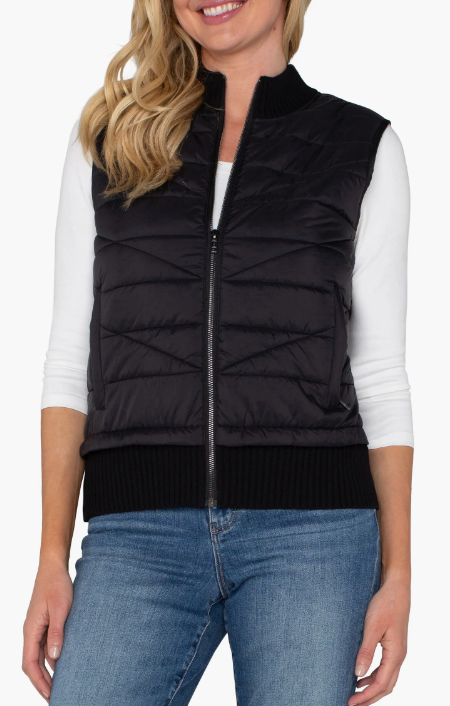 Quilted Sweater Vest