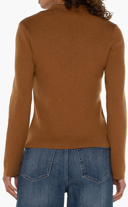 Collared V-Neck Sweater