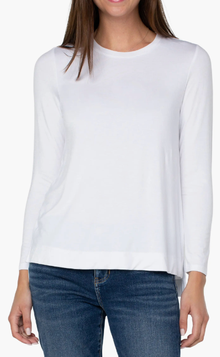 Long Sleeve Scoop Tee