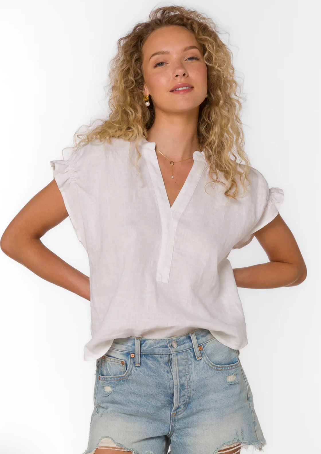 Avery Linen Top