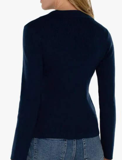 Collared V-Neck Sweater