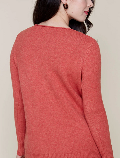 Banded Trim Sweater