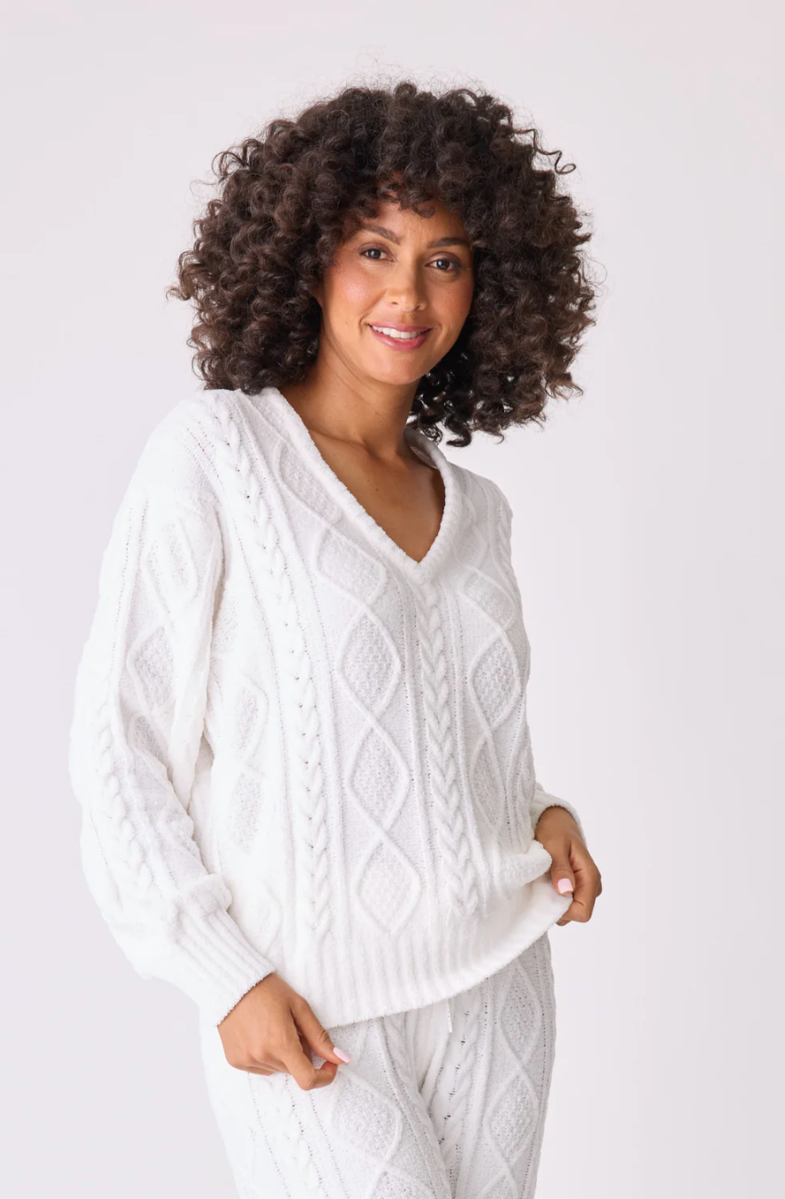 Chenille Cozy Cable Sweater