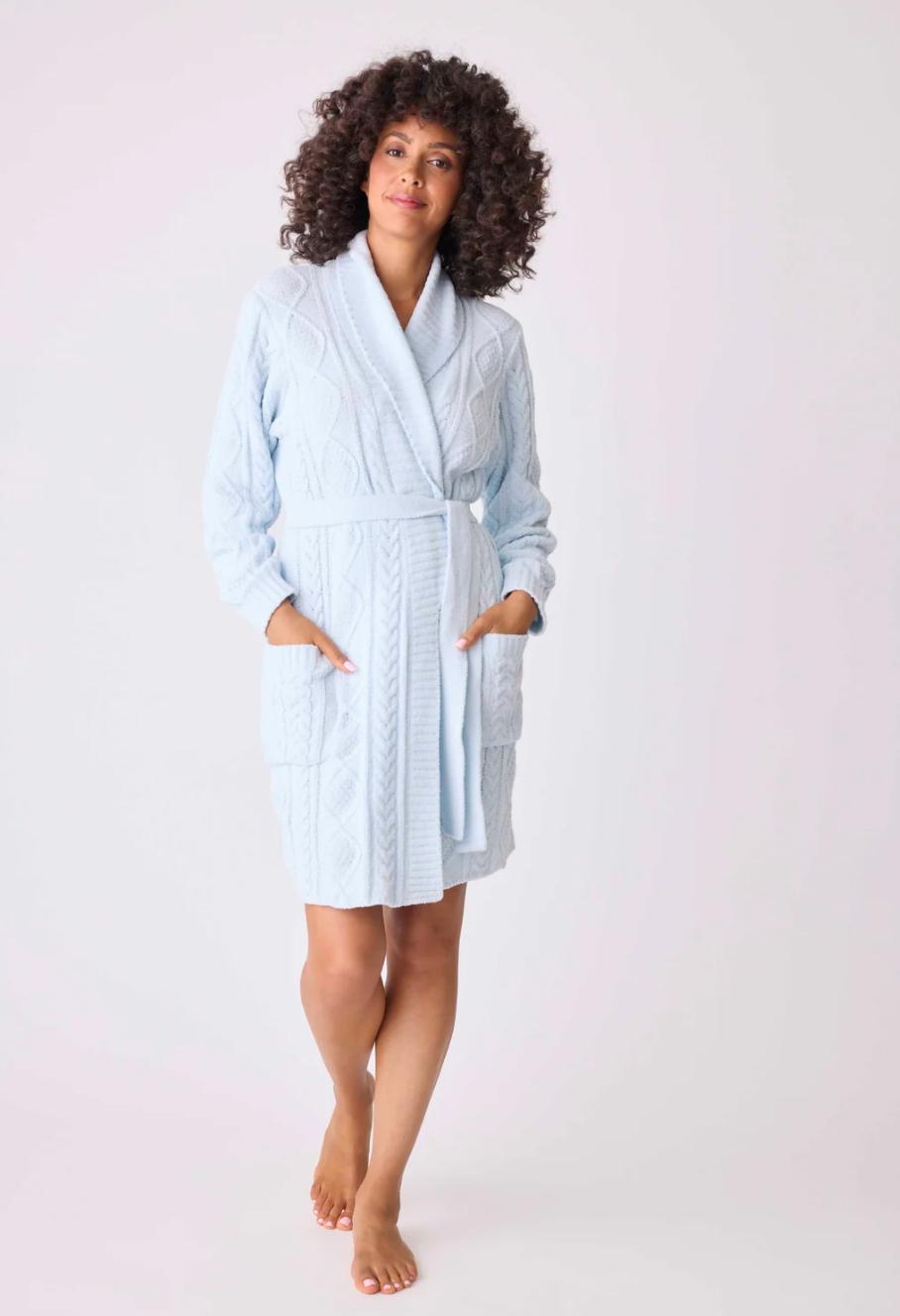 Chenille Cable Robe