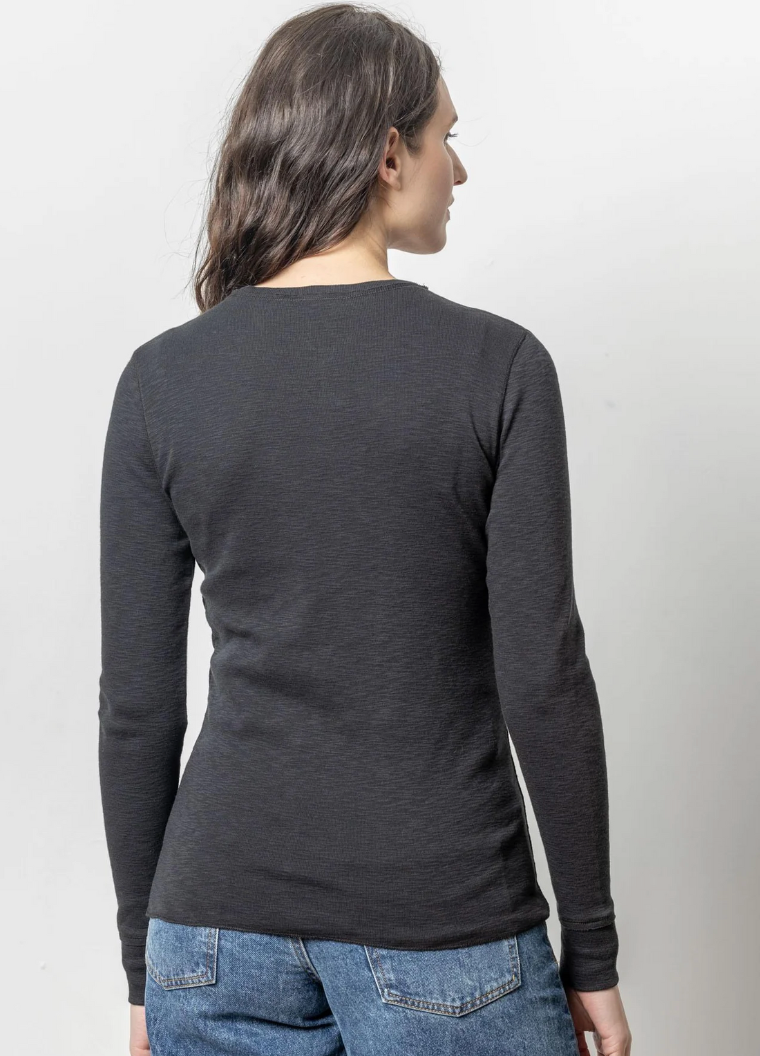 Long Sleeve Raw Edge