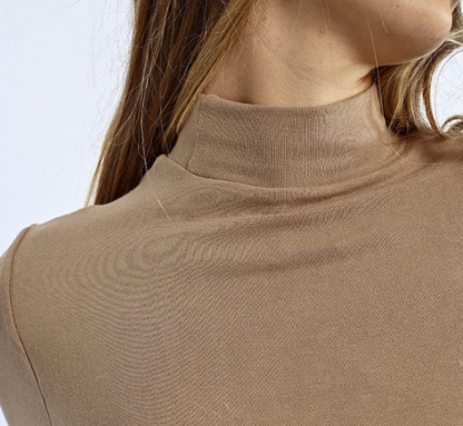 L/S Fitted Mock Turtleneck