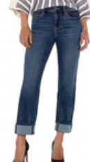 Marley Girlfriend Cuffed Jeans