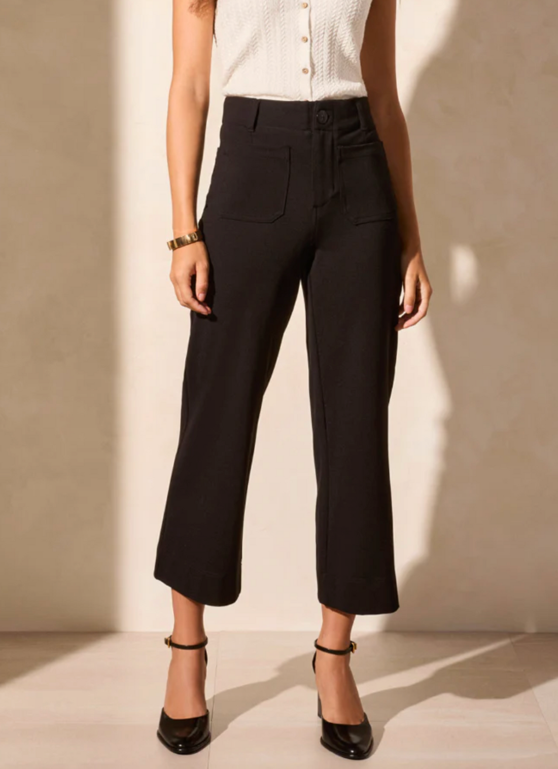 High Rise Front Fly Capri