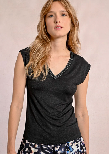 Short Sleeve Sequin Tee