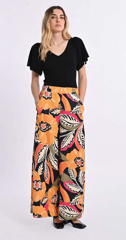 Wide Printed Pants
