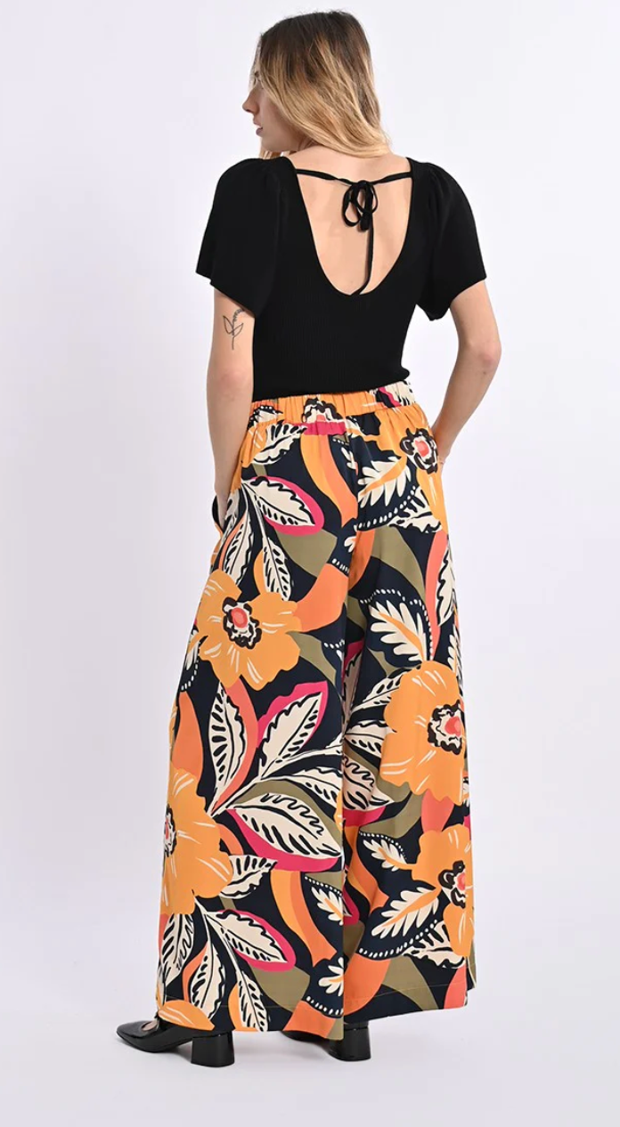 Wide Printed Pants