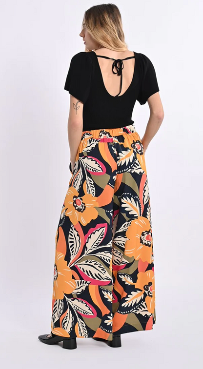 Wide Printed Pants