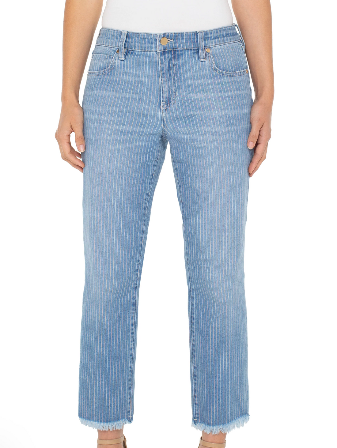 Liv Non-Skinny Fray Hem