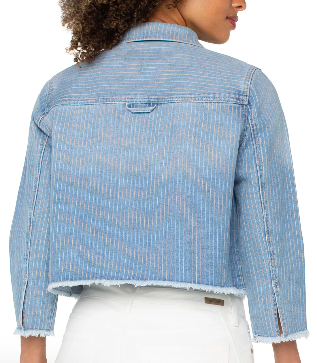 Crop Shacket w/fray