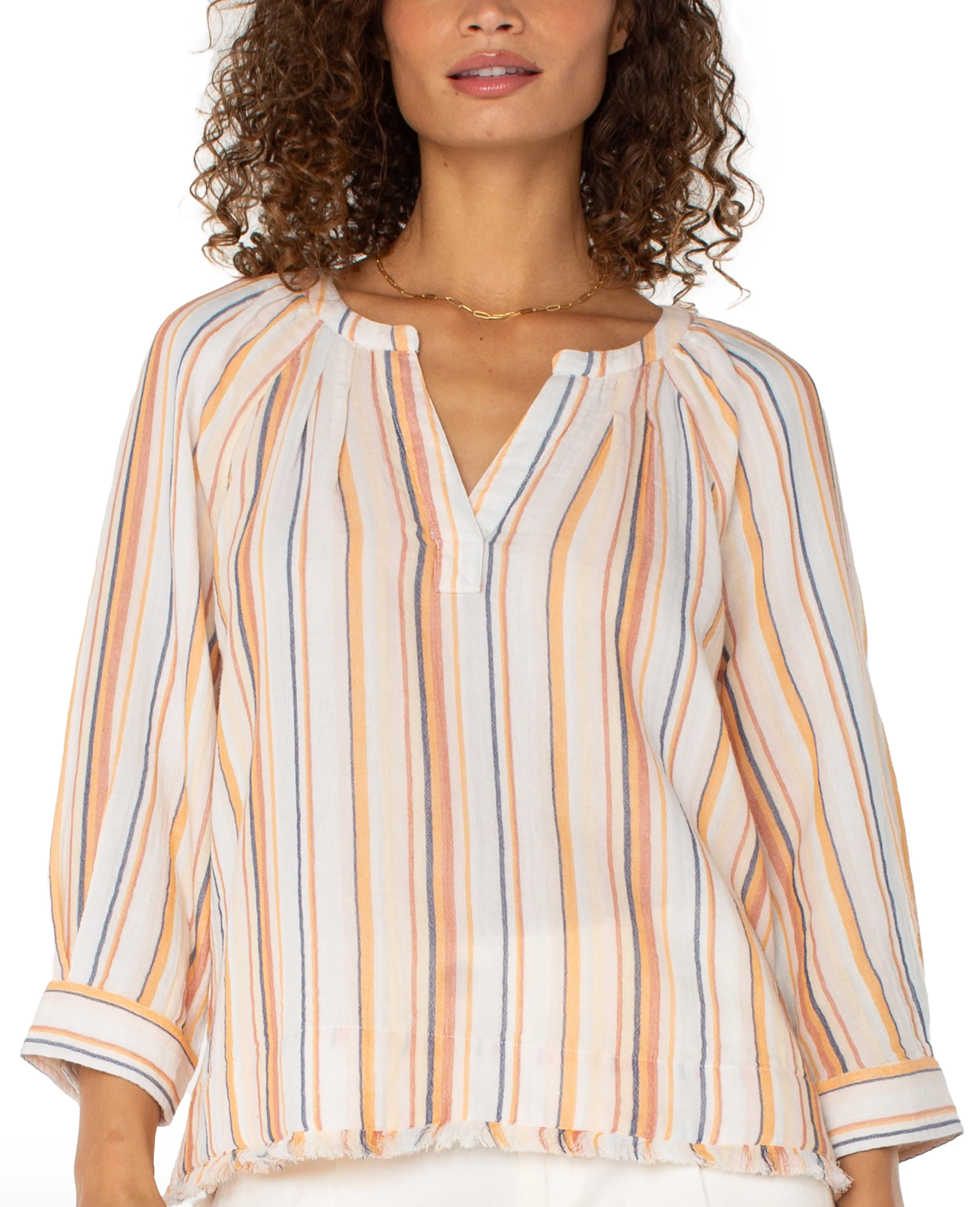 Raglan Top w/Fray