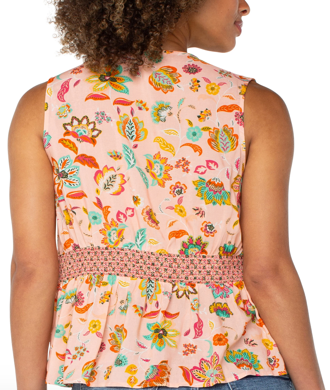 Woven Top w/Smock