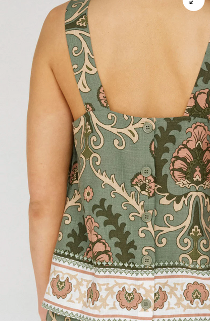 Button Back Cami