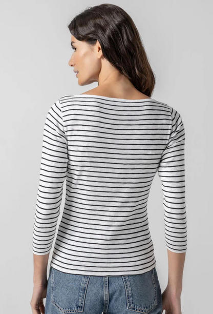Striped 3/4 Sleeve
