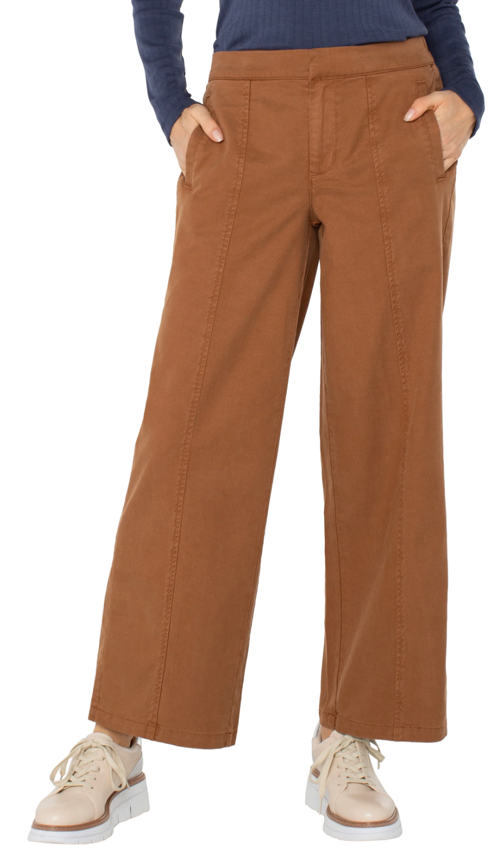 Wide Leg Trouser w/Elastic
