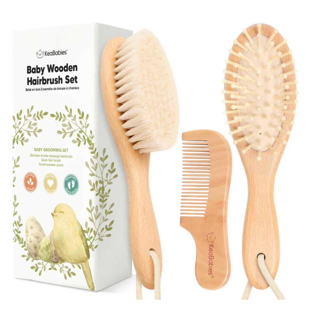 Baby Hairbrush and Comb Set
