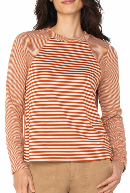 Long Slv Crew neck w/Seaming
