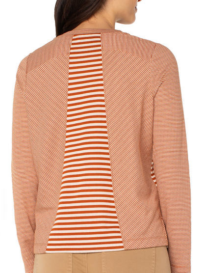 Long Slv Crew neck w/Seaming