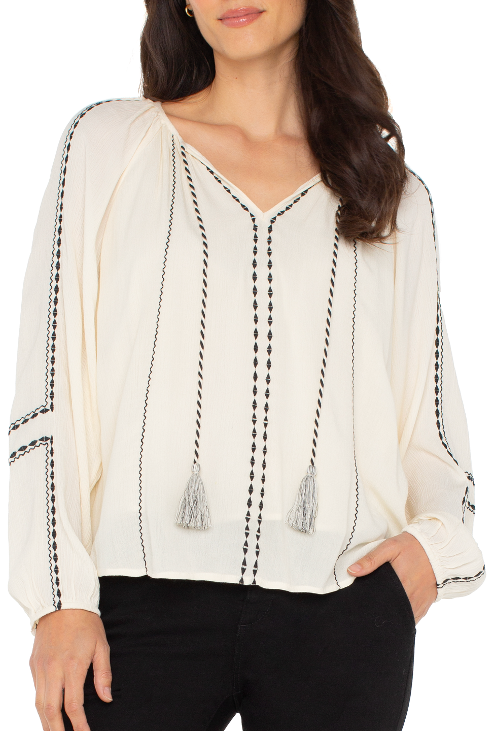 L/S Raglan Embroidered Shirt