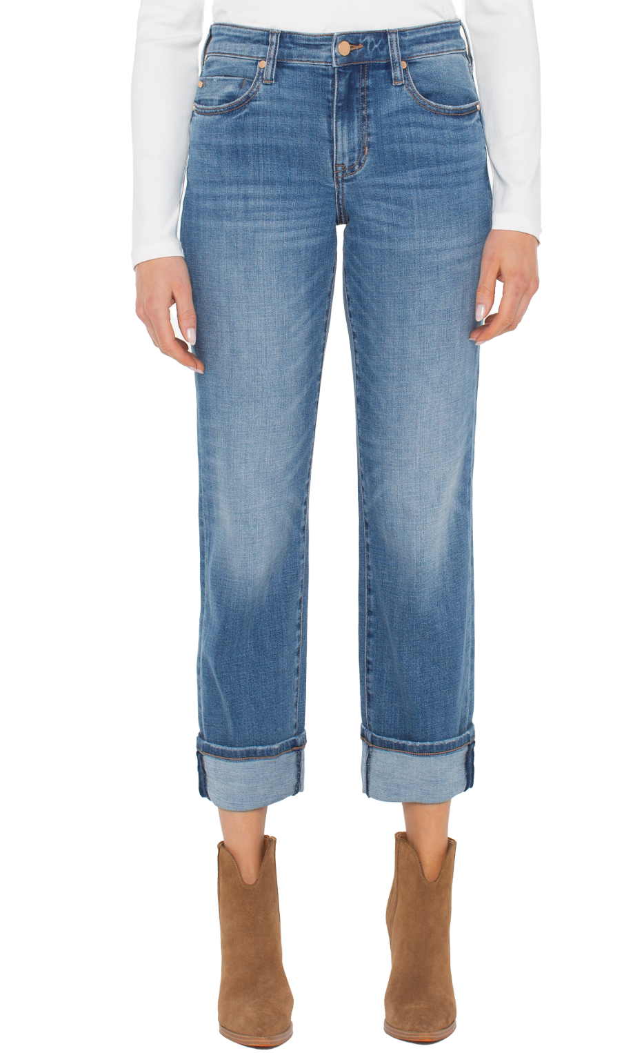 Marley Girlfriend Cuffed Jeans