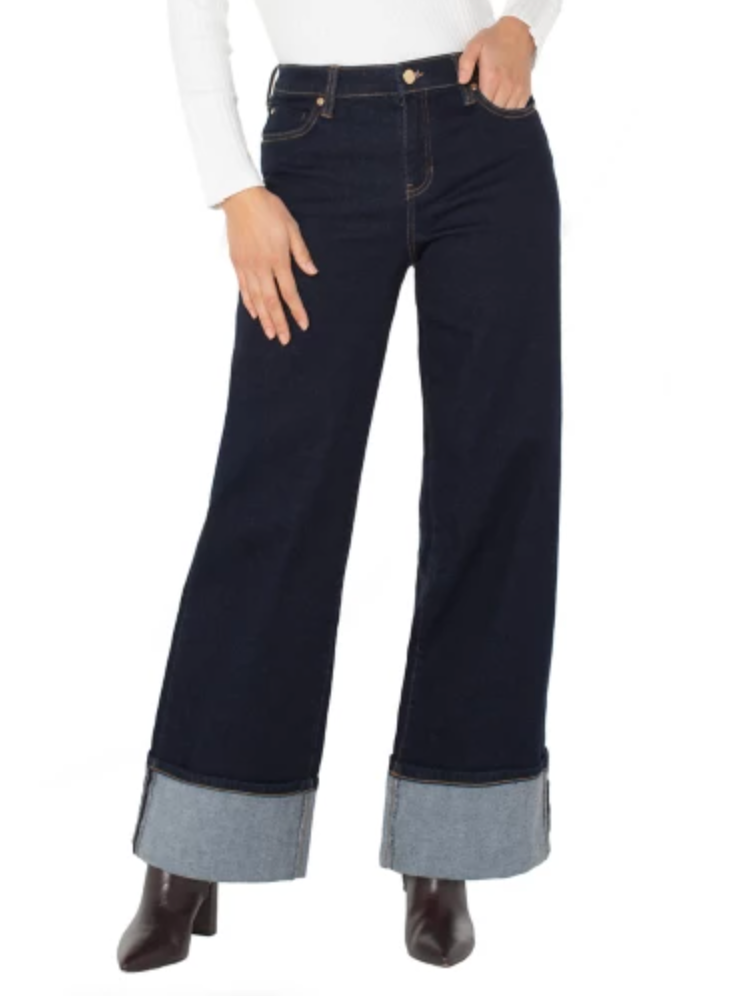 Morgan Cuffed Wide Leg 30&quot; Jeans