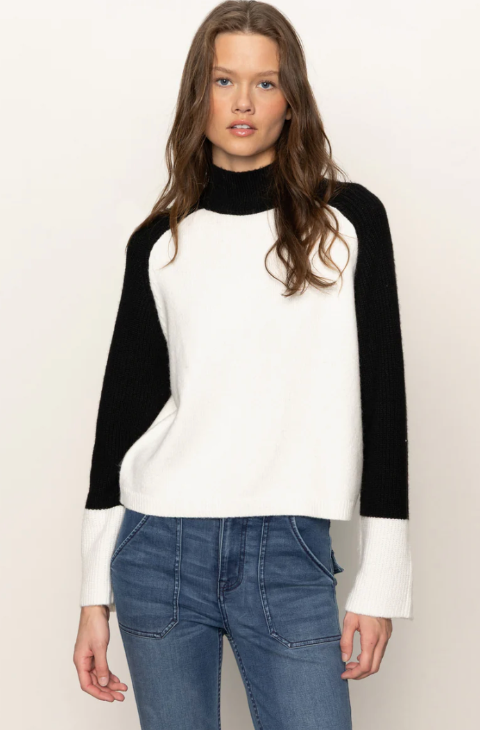 Downtown Mock Neck Sweater